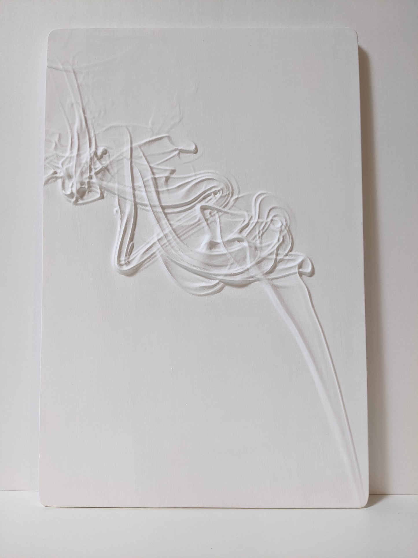 Swirling Smoke Bas Relief Sculpture - Blitz Tree Studio