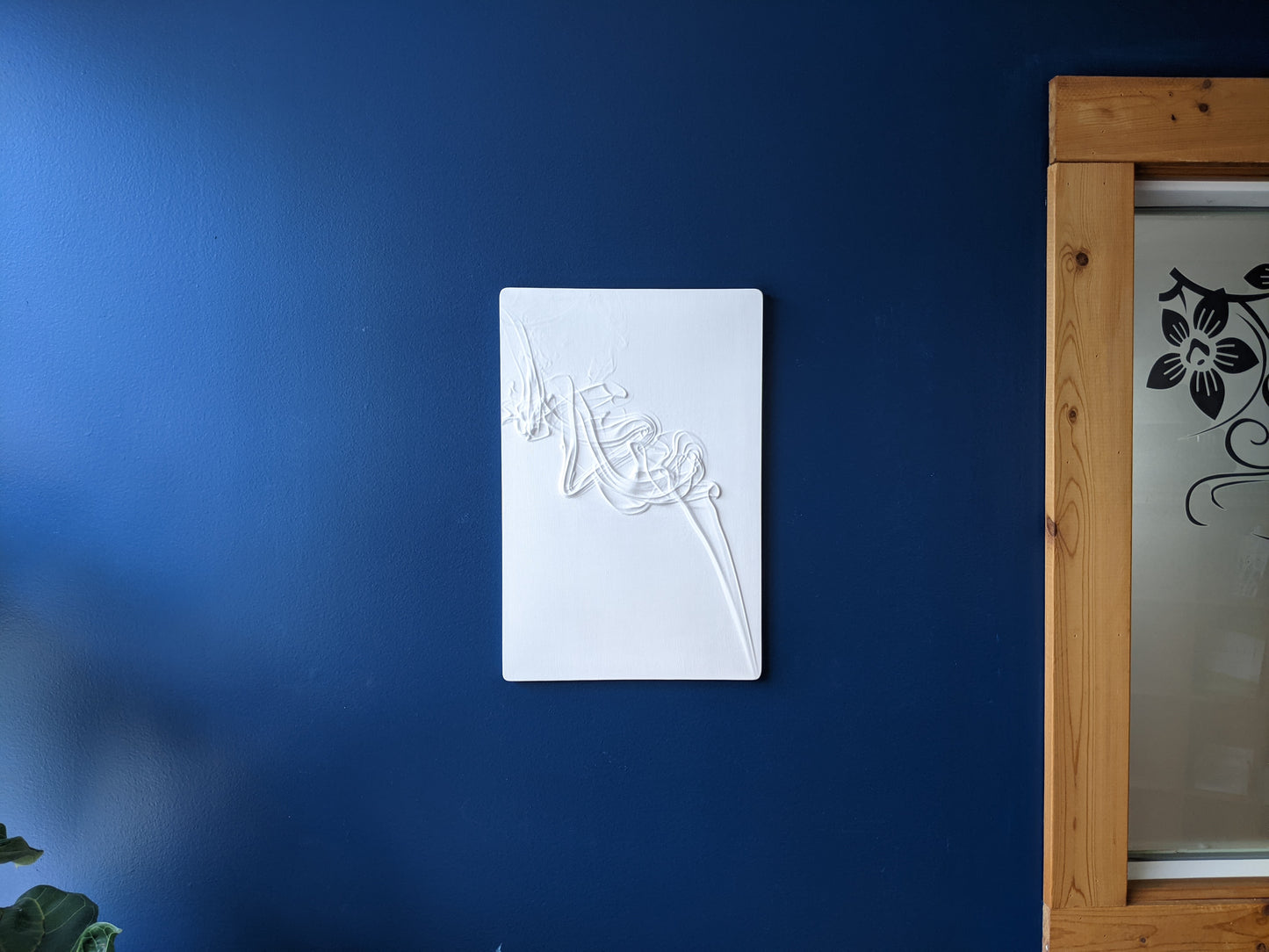 Incense - Swirling Smoke Bas Relief Sculpture