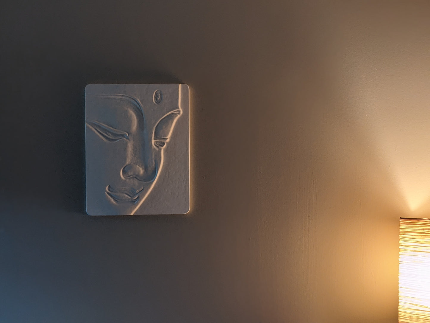 Buddha Face - Bas Relief Sculpture