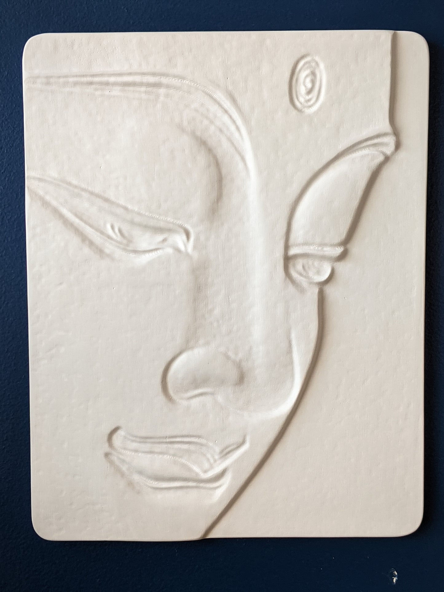 Buddha Face - Bas Relief Sculpture