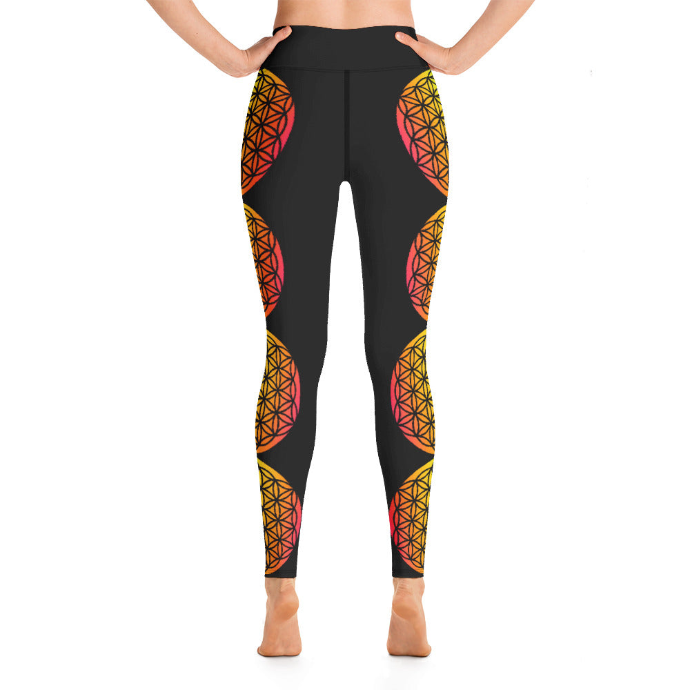 Flower of Life, Sacred Geometry, Yoga Leggings