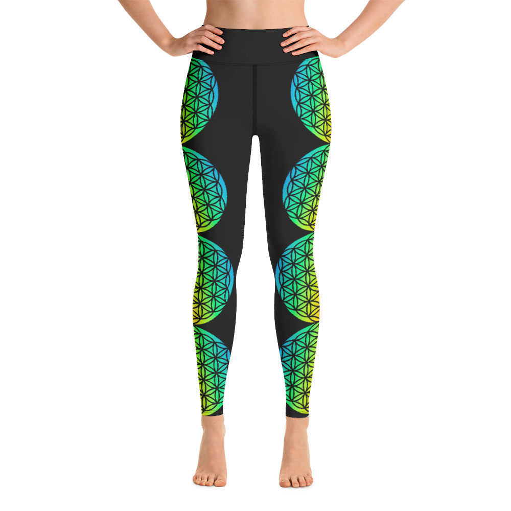 Flower of Life, Sacred Geometry, Yoga Leggings