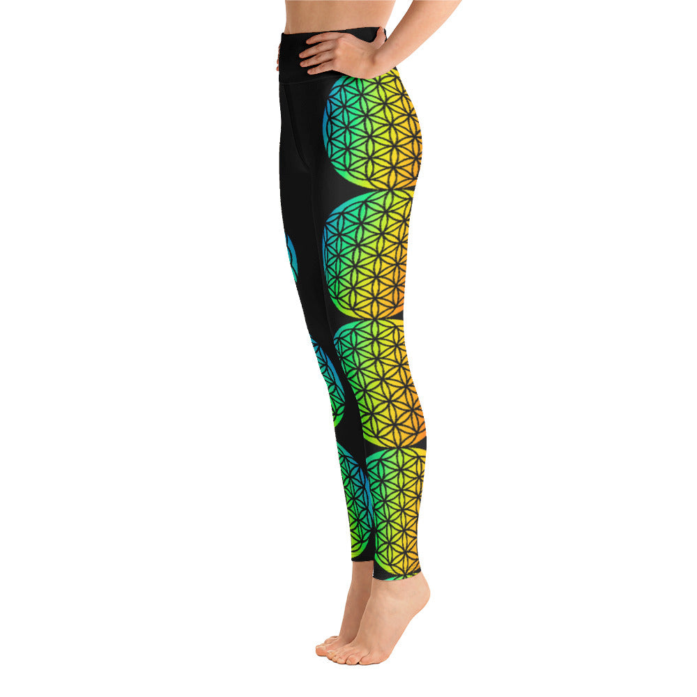 Flower of Life, Sacred Geometry, Yoga Leggings