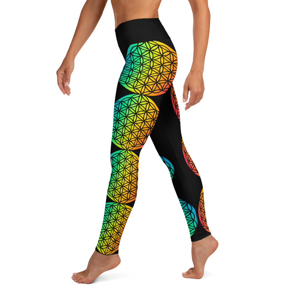 Flower of Life, Sacred Geometry, Yoga Leggings