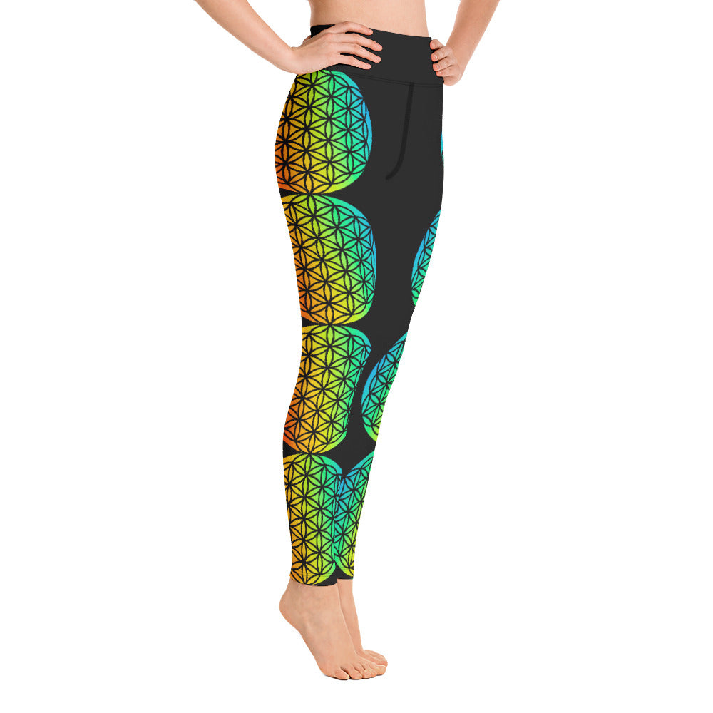 Flower of Life, Sacred Geometry, Yoga Leggings