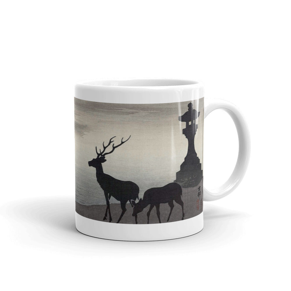 Torii and Deer Ohara Koson Mug