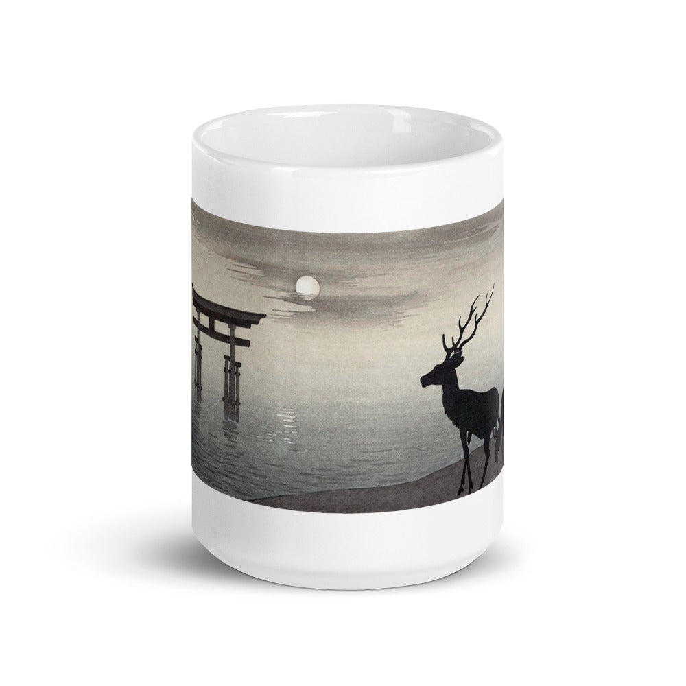 Torii and Deer Ohara Koson Mug