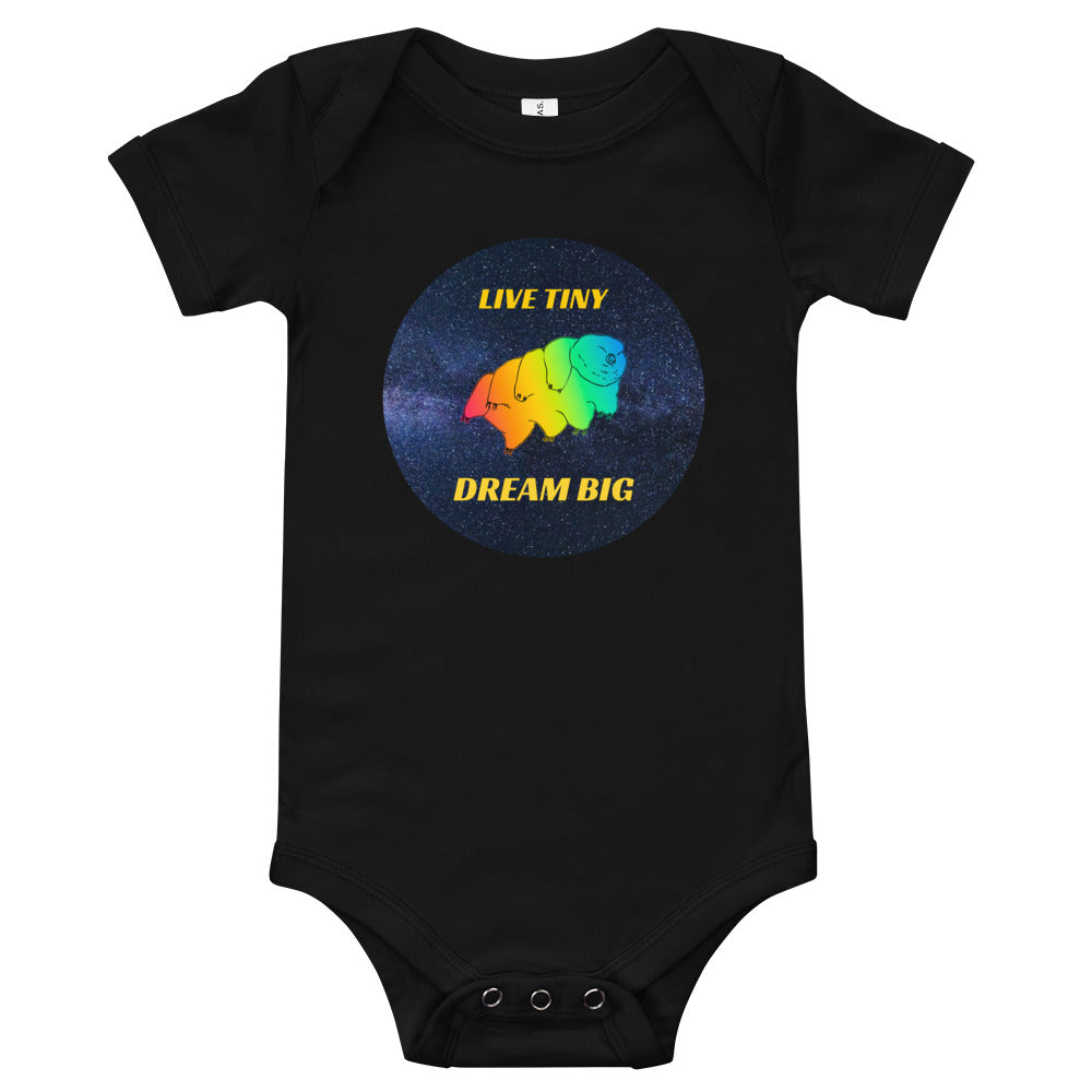 Live Tiny Dream Big Space Tardigrade Baby short sleeve one piece